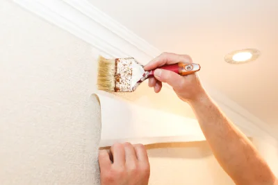 Pose de papier peint à Douchapt — revêtements muraux et toiles de verre